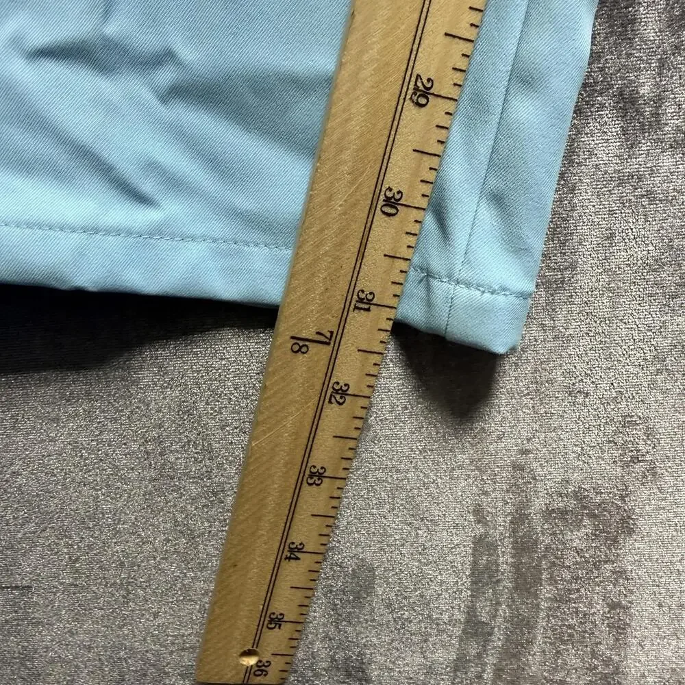 Original Penguin Chino Pants Mens 38x32 Blue Stretch Sorona Golf Flat Front